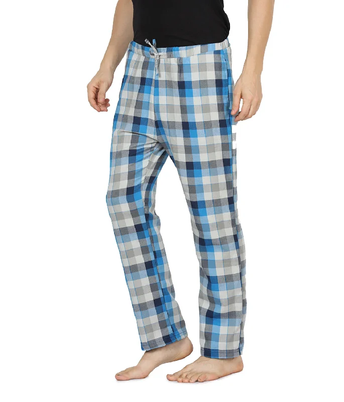 Semantic Mens Grey & Blue Checks Pyjamas