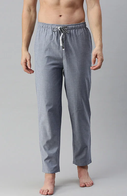 The Sky Chambray Solid Men PJ Pant