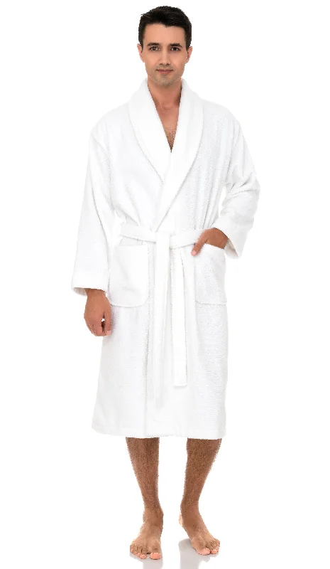 TowelSelections Mens Robe, 100% Cotton Luxury Terry Shawl Bathrobe