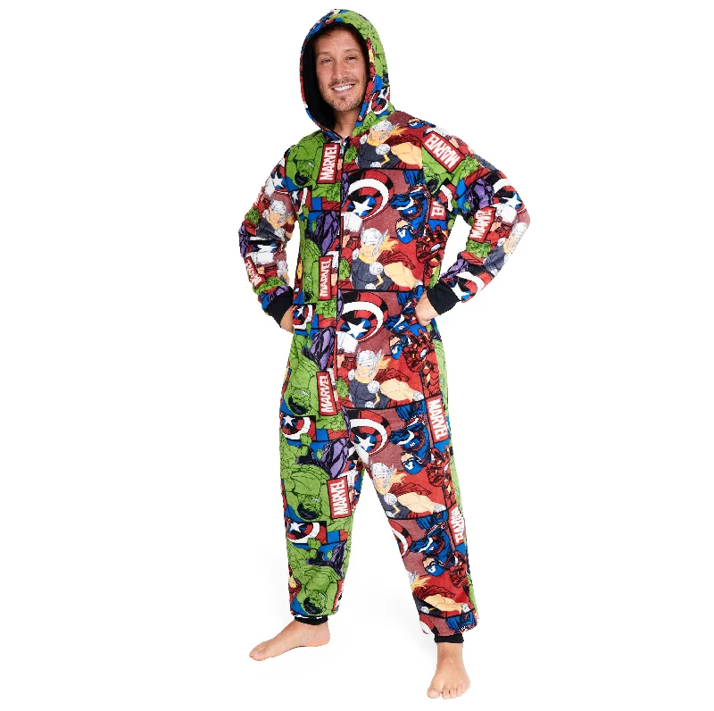 Marvel Onesies for Men and Teenagers - Avengers Multicolored