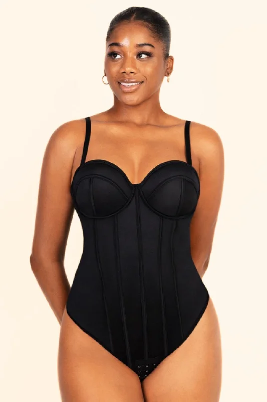 Tease Shaping Bodysuit - Black